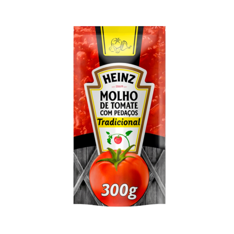 MOLHO DE TOMATE HEINZ COM PEDAÇOS TRADICIONAL 300G